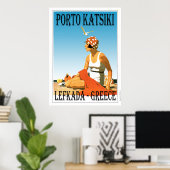 Porto Katsiki Beach Lefkada - Griekenland Poster (Thuiskantoor)