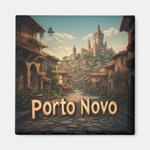 Porto-Novo Benin Hoofdstad Reis Souvenir 🗺️ Magneet