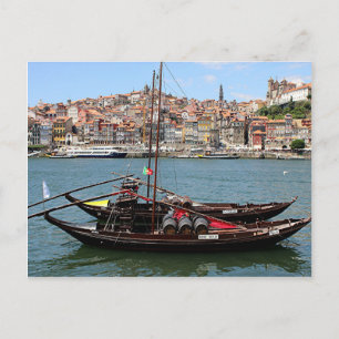 Porto Offley-boot, Portugal Briefkaart