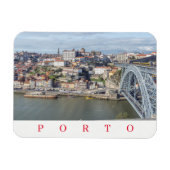 Porto panoramisch uitzicht koelkastmagneet magneet (Horizontaal)