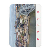 Porto panoramisch uitzicht koelkastmagneet magneet (Verticaal)