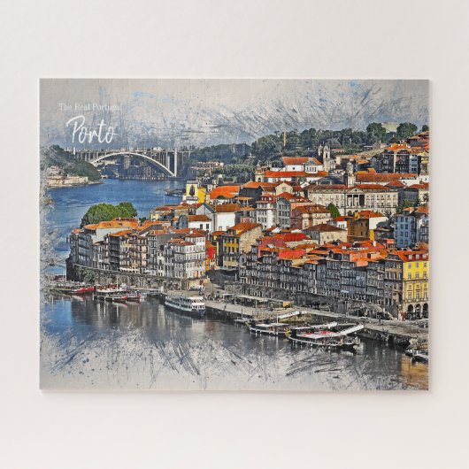Porto, Portugal Ansichtkaart Legpuzzel (Horizontaal)