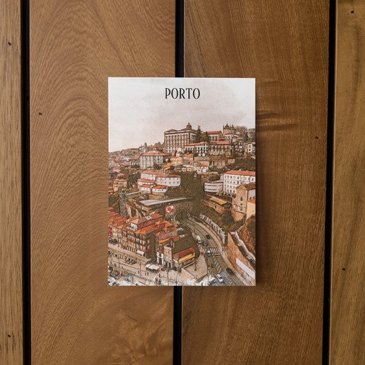 Porto Portugal Architectuur City Uitzicht Briefkaart