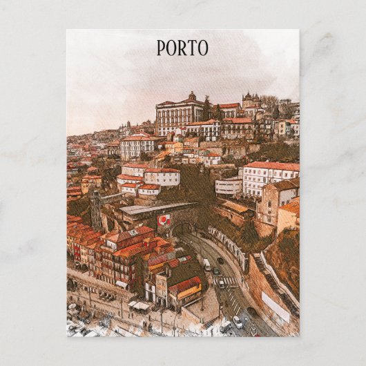 Porto Portugal Architectuur City Uitzicht Briefkaart (Voorkant)