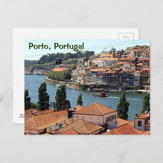 Porto, Portugal briefkaart (Voorkant / Achterkant)