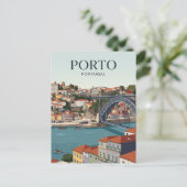 Porto Portugal Briefkaart (Staand voorkant)