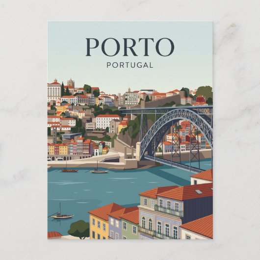Porto Portugal Briefkaart (Voorkant)