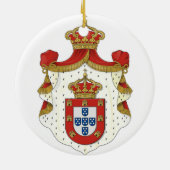 Porto Portugal City Crest kerstversiering Keramisch Ornament (Achterkant)