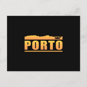 Porto Portugal City Skyline Cityscape Funny Gift Briefkaart