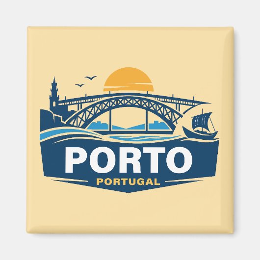 Porto Portugal Europe Magneet (Voorkant)