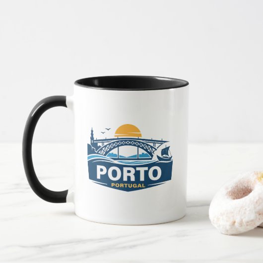 Porto Portugal Europe Mok (Met donut)