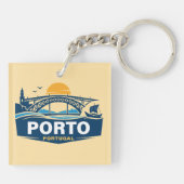 Porto Portugal Europe Sleutelhanger (Achterkant)