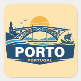 Porto Portugal Europe Vierkante Sticker