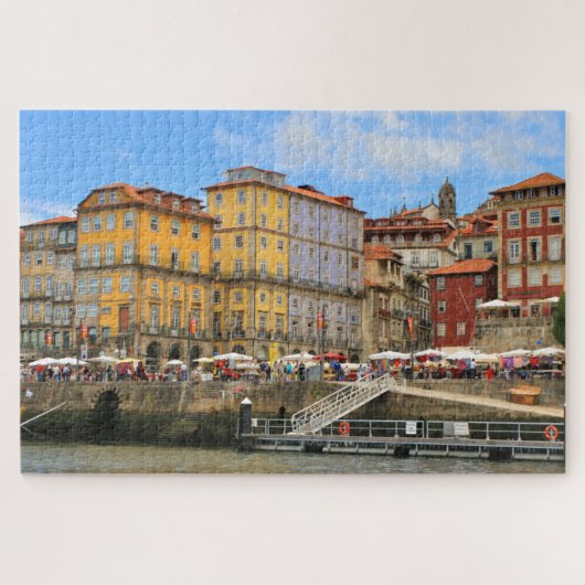 Porto, Portugal, haven en gebouwen Legpuzzel (Horizontaal)