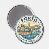 Porto Portugal Magneet (Voorkant / Achterkant)
