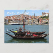 Porto Portugal: Offleboot Briefkaart (Voorkant)