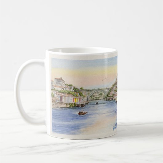 Porto, Portugal Painting Classic Mug Koffiemok (Links)