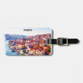 Porto Portugal Panorama Uitzicht Bagagelabel (Voorkant horizontaal)