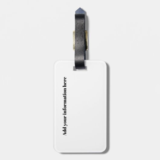 Porto Portugal Panorama Uitzicht Bagagelabel (Achterkant verticaal)