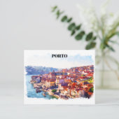 Porto Portugal Panorama Uitzicht Briefkaart (Staand voorkant)