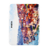 Porto Portugal Panorama Uitzicht Magneet (Verticaal)