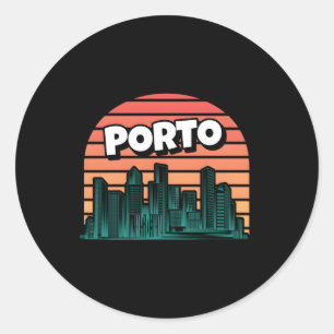 Porto Portugal Portugees Reiziger Ronde Sticker