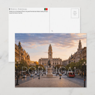 Porto, Portugal Reisansichtkaart Briefkaart