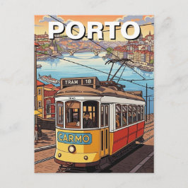 Porto Portugal Reizen Abstract Briefkaart