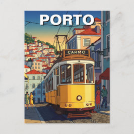 Porto Portugal Reizen Abstract Briefkaart