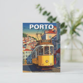 Porto Portugal Reizen Abstract Briefkaart (Staand voorkant)