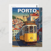 Porto Portugal Reizen Abstract Briefkaart (Voorkant / Achterkant)