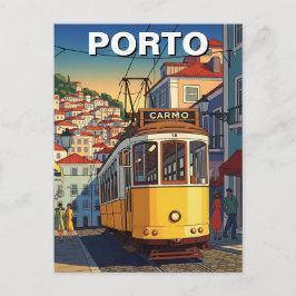 Porto Portugal Reizen Abstract Briefkaart