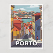 Porto Portugal Reizen Abstract Briefkaart (Voorkant)
