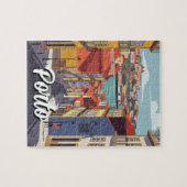 Porto Portugal Reizen Abstract Legpuzzel (Horizontaal)