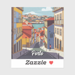 Porto Portugal Reizen Abstract Sticker