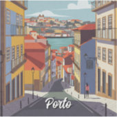 Porto Portugal Reizen Abstract Sticker (Voorkant)
