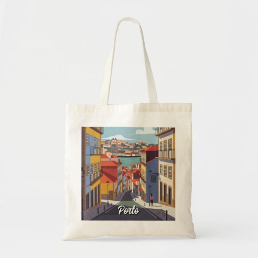 Porto Portugal Reizen Abstract Tote Bag (Voorkant)
