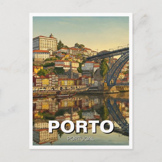 Porto Portugal Reizen Briefkaart (Voorkant)