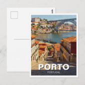 Porto Portugal Reizen Briefkaart (Voorkant / Achterkant)
