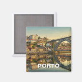 Porto Portugal Reizen Magneet (Voorkant / Achterkant)