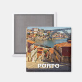 Porto Portugal Reizen Magneet (Voorkant / Achterkant)