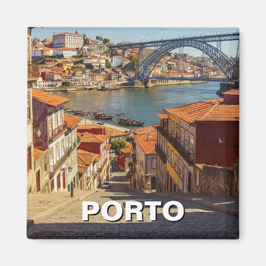 Porto Portugal Reizen Magneet (Voorkant)