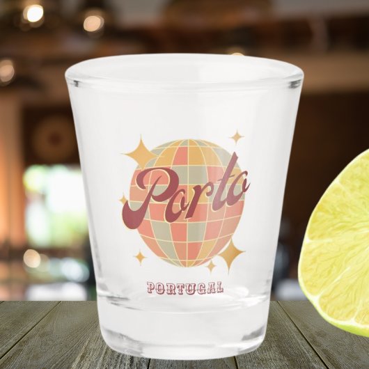 Porto Portugal Retro  bar Shot Glas