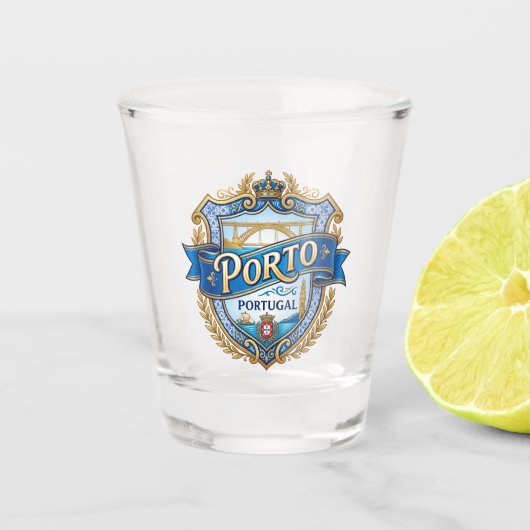 Porto Portugal Shot Glas (Voorkant)
