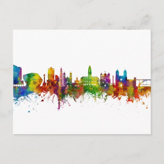 Porto Portugal Skyline Briefkaart (Voorkant)