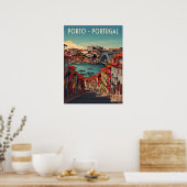 Porto, Portugal – Stad en rivier Poster (Keuken)