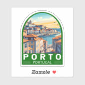 Porto Portugal Travel Art Embleem Sticker (Vel)