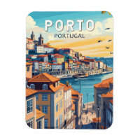 Porto Portugal Travel Art Vintage