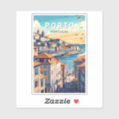 Porto Portugal Travel Art Vintage Sticker (Vel)