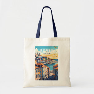 Porto Portugal Travel Art Vintage Tote Bag